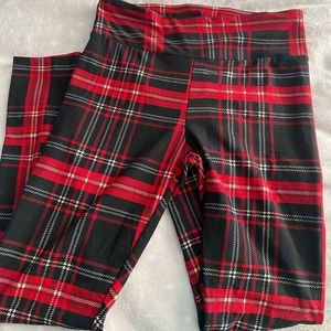 Plaid leggings